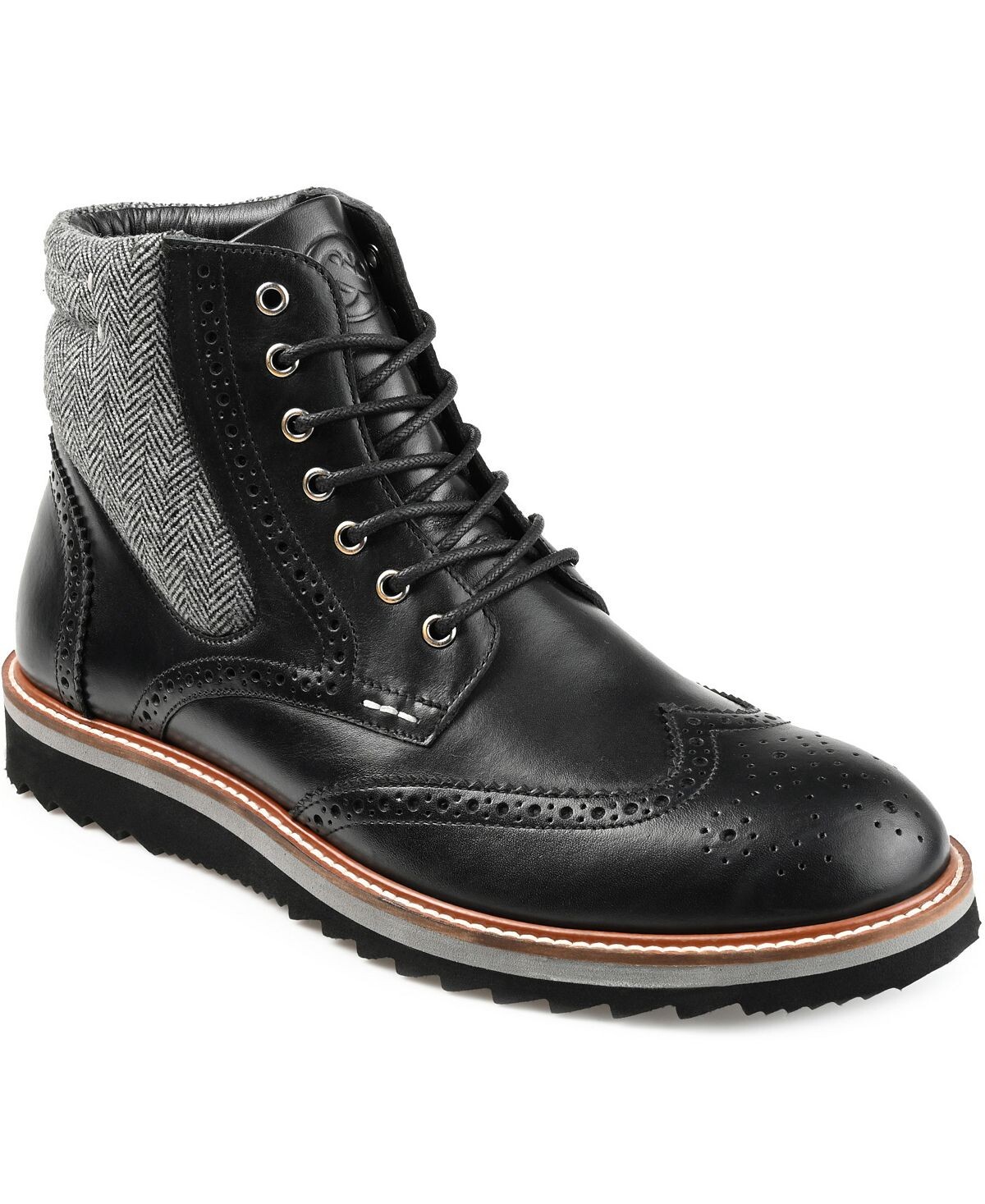 

Мужские ботильоны rockland wingtip Thomas & Vine, черный