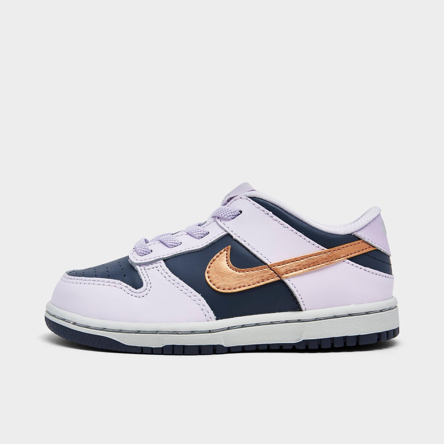 

Детская повседневная обувь Nike Dunk Low SE со шнуровкой стрейч для малышей, белый