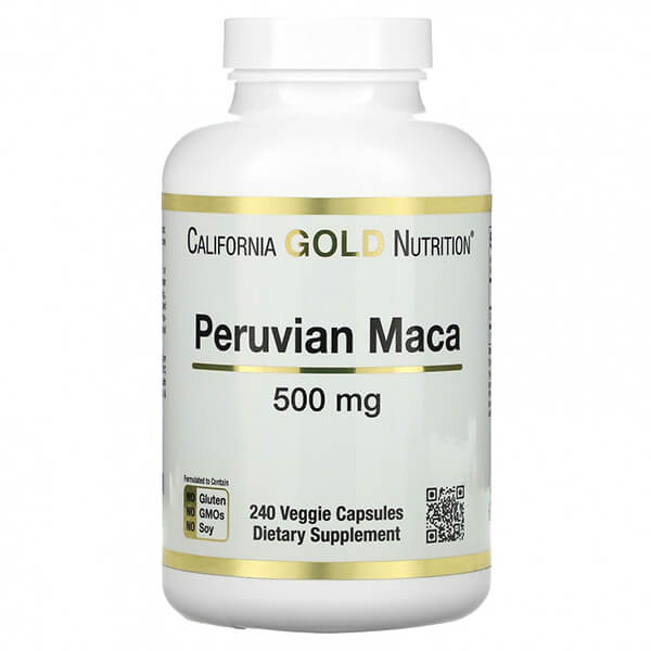 Перуанская мака California Gold Nutrition 500 мг, 240 капсул мака atech nutrition мака перуанская 1 шт