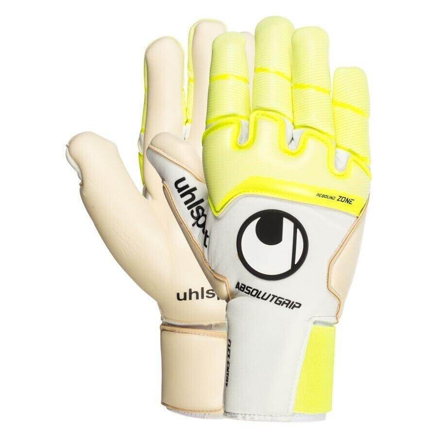 

Вратарские перчатки Uhlsport Pure Alliance Absolutgrip Reflex, белый/неоново-желтый