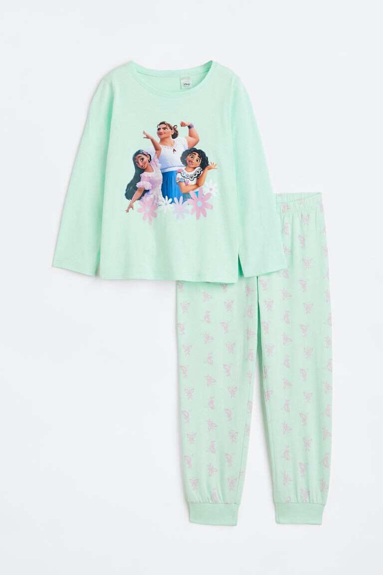 

Пижамы из джерси H&M, светло-бирюзовый/энканто