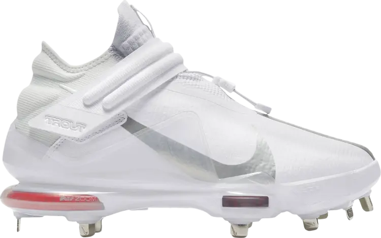 

Бутсы Nike Force Zoom Trout 7 Pro Mid 'White Metallic Silver', белый