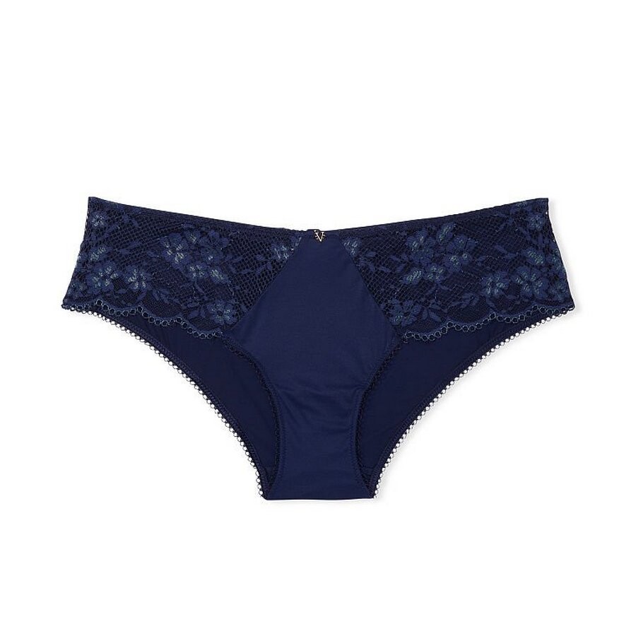 

Трусы Victoria's Secret Love Cloud Hiphugger In Lace Trim, темно-синий