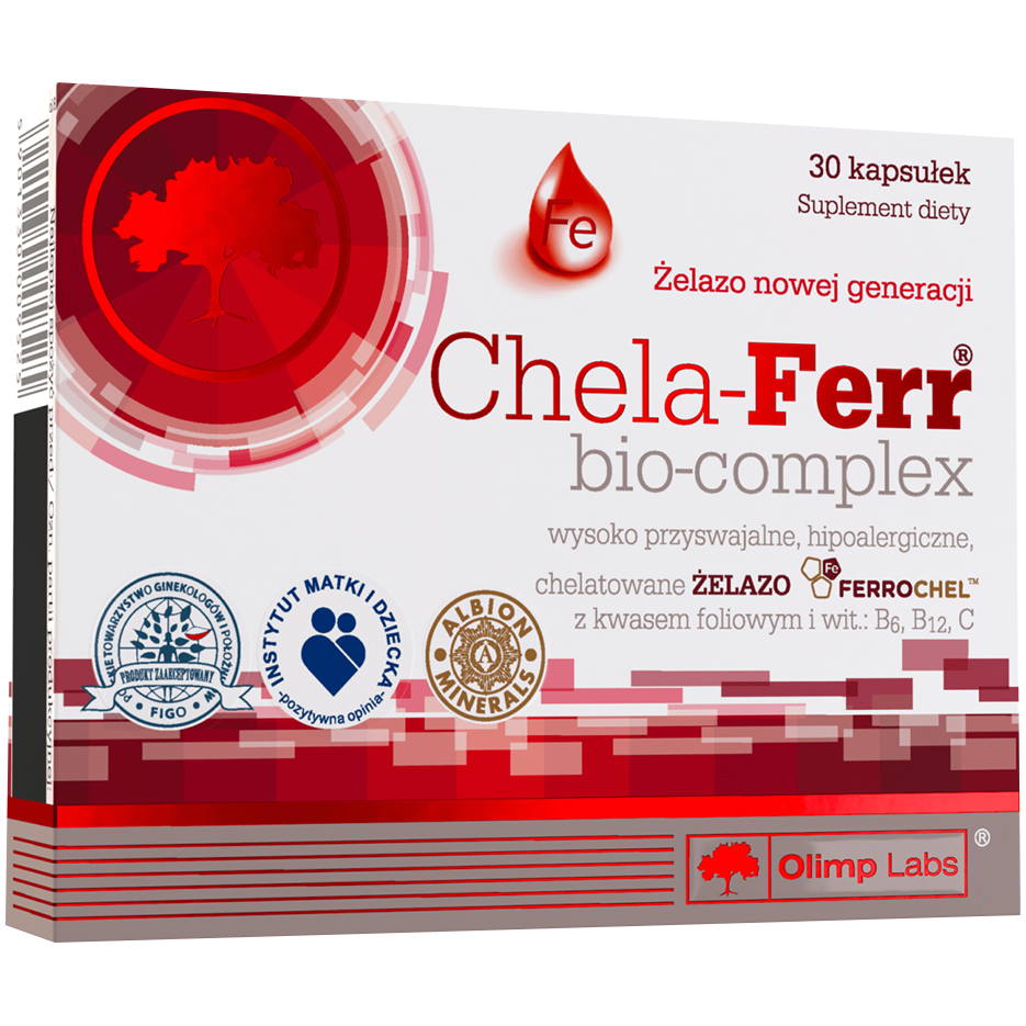 Olimp Chela Ferr Bio биологически активная добавка, 30 капсул/1 упаковка биологически активная добавка chela mag b6 690 мг 30