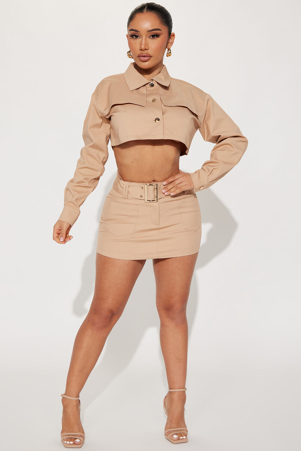 

Юбка мини Fashion Nova SK1171, хаки