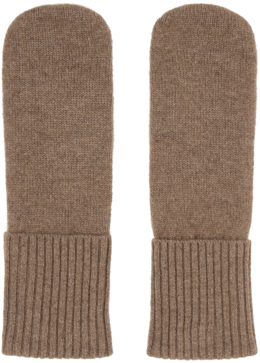

Бежевые переработанные варежки Filippa K