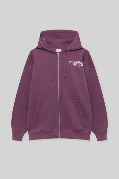 

Университетская толстовка на молнии PULL&BEAR