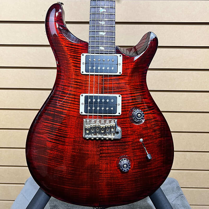 

PRS Custom 24 с узором Thin Neck *Custom Color* Red Tiger w/OHSC & PLEK*D #847 Custom 24 with Pattern Thin
