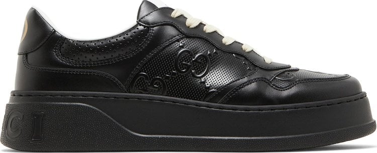 Кроссовки Gucci GG Embossed Sneaker Black, черный - фото