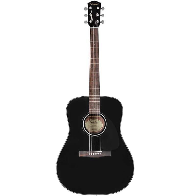 

Акустическая гитара Fender CD-60 v3 Dreadnought с футляром - черный CD-60S-W/CASE