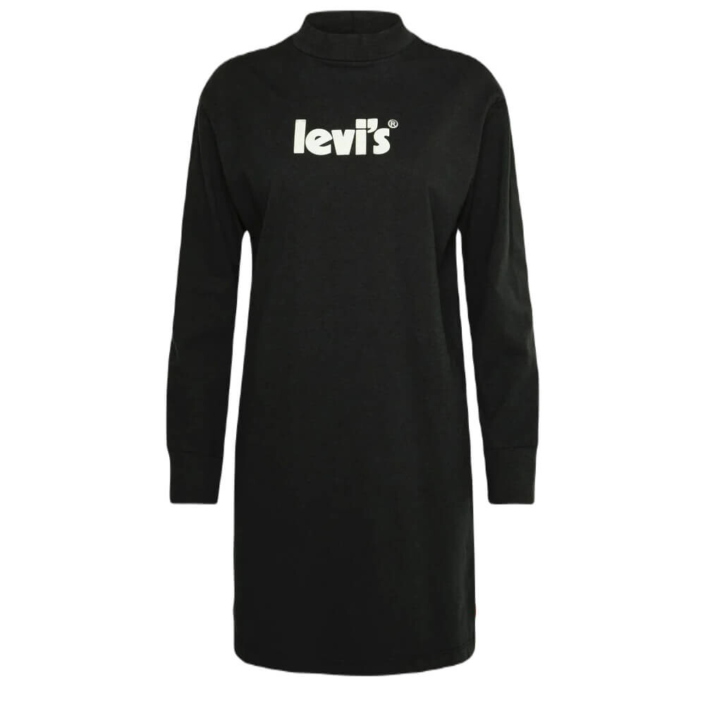 

Платье-футболка Levi's Graphic Tee Dress с логотипом, черный / белый