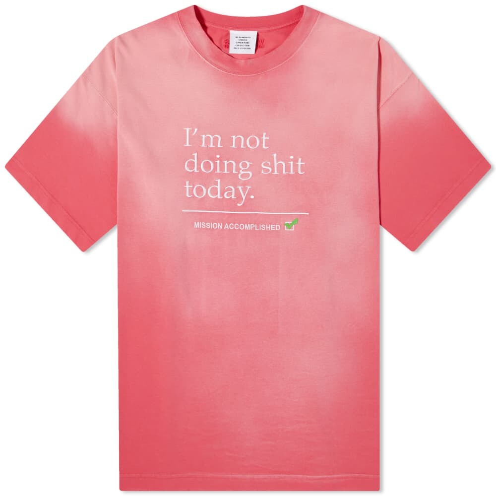

Футболка VETEMENTS Not Doing Shit Today Tee