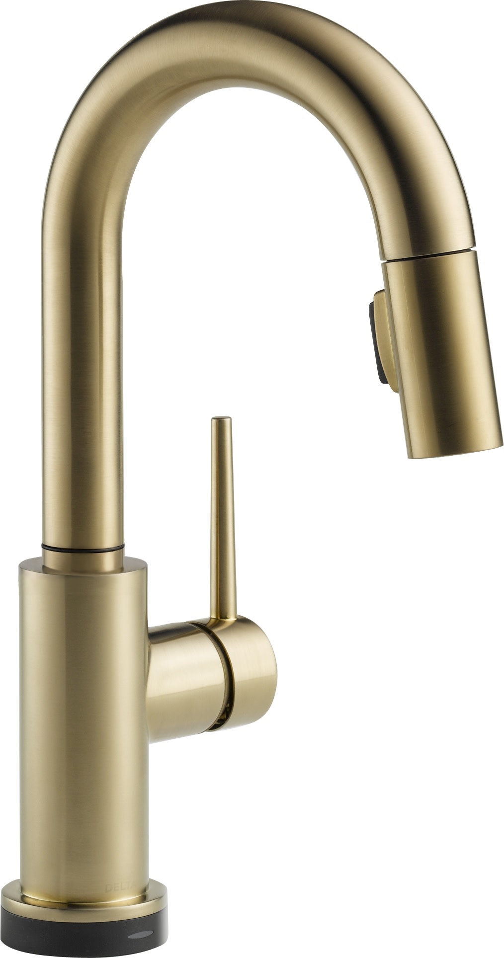 Выдвижной кран Delta Trinsic Prep Faucet with Touch Technology с одной ручкой, champagne bronze кран подпитки с ручкой для buderus 19928637 19928637a