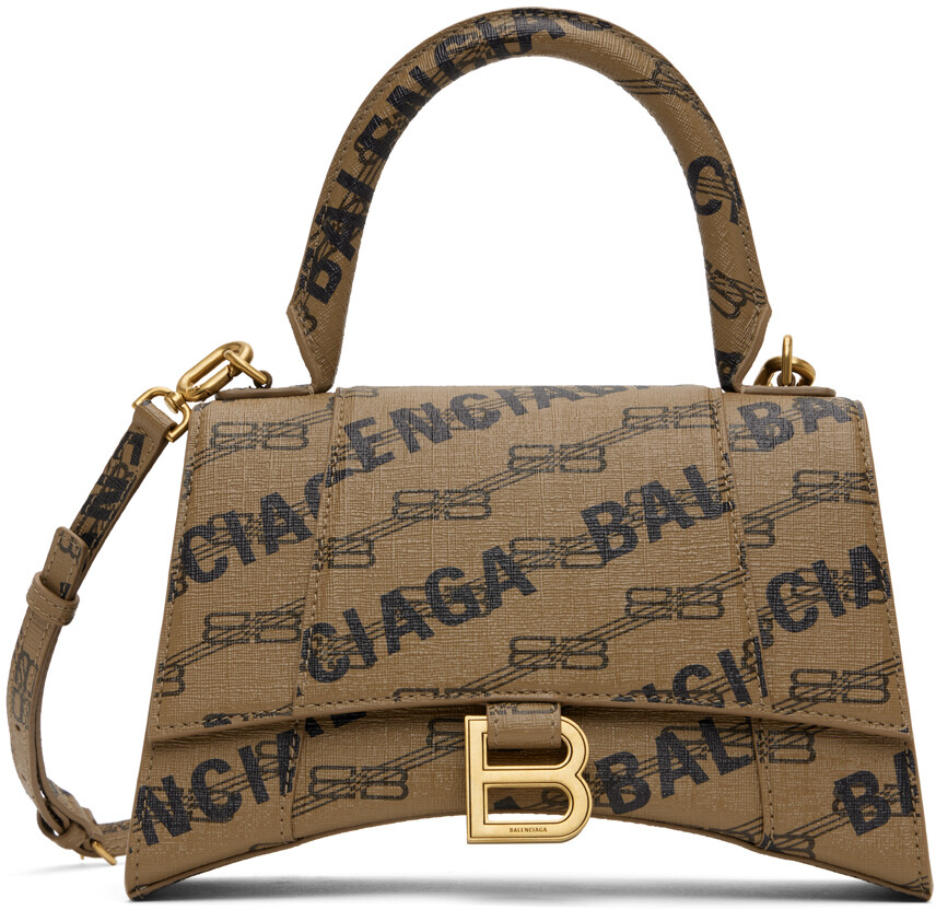 

Коричневая маленькая сумка в форме песочных часов Balenciaga