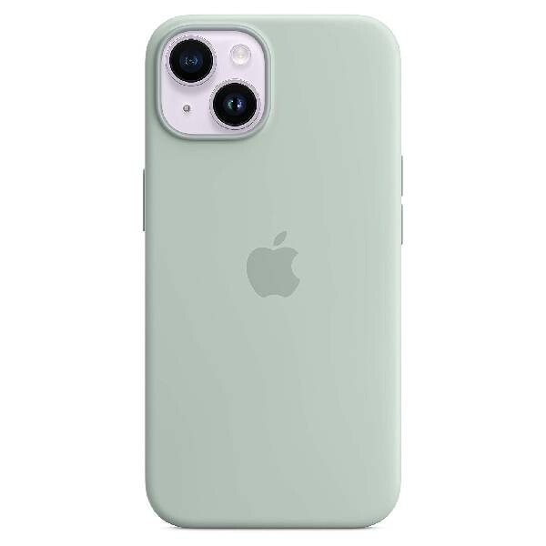 

Чехол силиконовый Apple iPhone 14 с MagSafe, succulent
