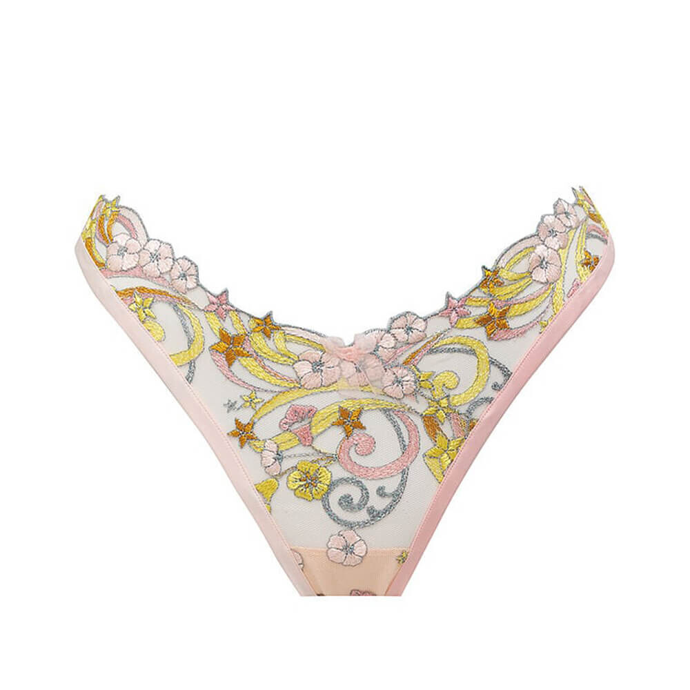 

Стринги Victoria`s Secret For Love & Lemons Swirly Star, золотой