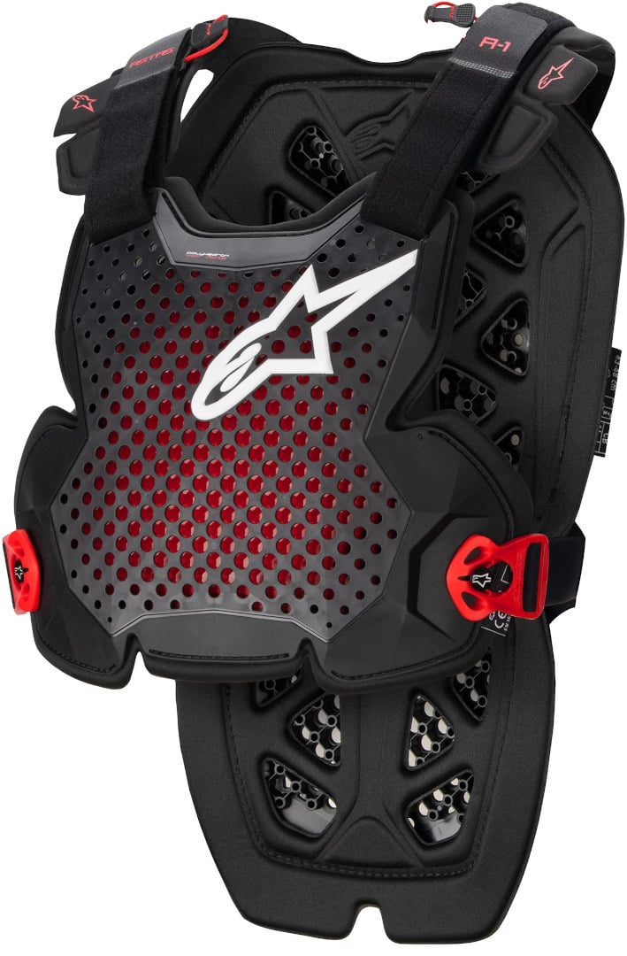 Защита Alpinestars A-1 Pro для груди, черно-красная - фото