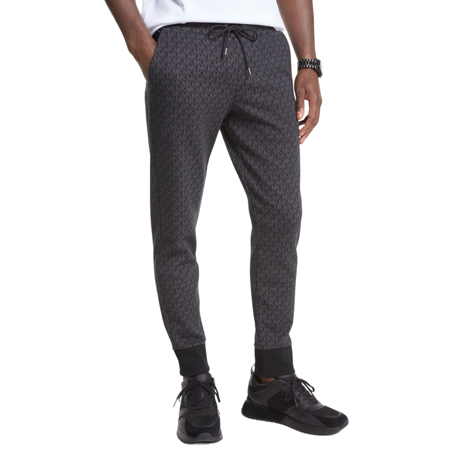 

Джоггеры Michael Kors Logo Cotton Blend, черный