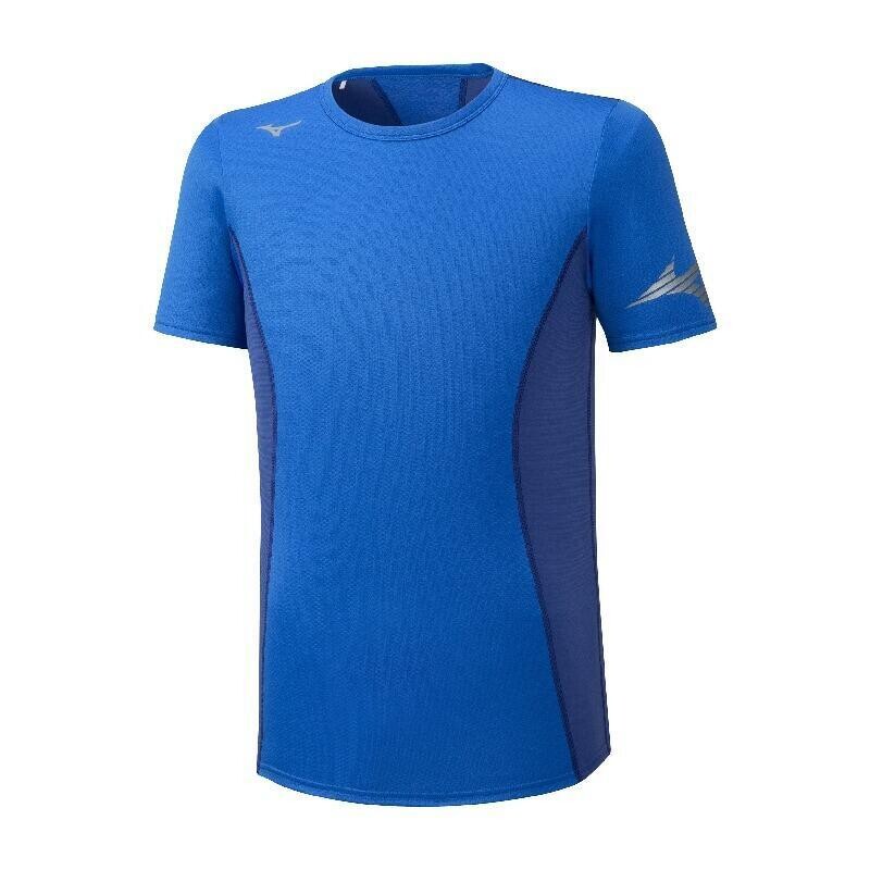 

Футболка Mizuno Breath Thermo Virtual Body G2, синий/синий электрик/синий