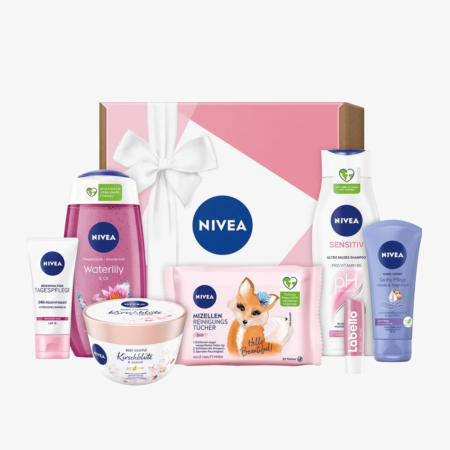 

Подарочный набор Nivea Pink - Bath And Body Kit, 7 предметов