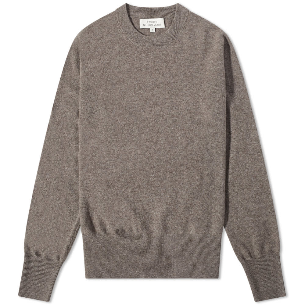

Джемпер Studio Nicholson Vann 12 Gauge Crew Knit, Серый
