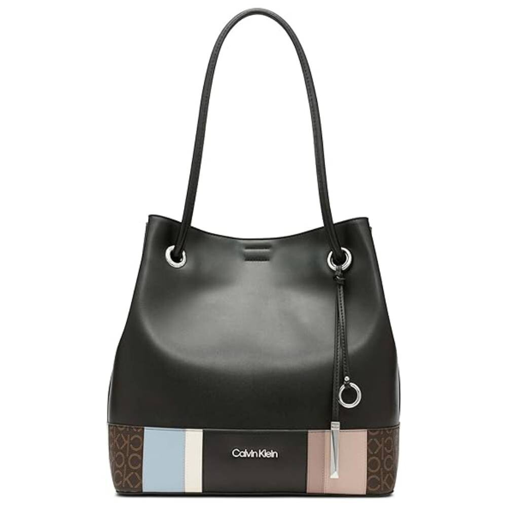 

Сумка-тоут Calvin Klein Gabrianna Bubble Lamb North, черный/мультиколор