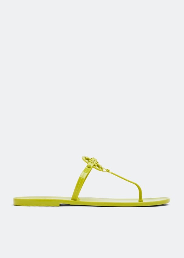 

Сандалии TORY BURCH Mini Miller jelly thong sandals, зеленый