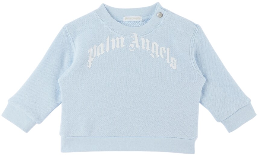 

Голубая хлопковая толстовка Palm Angels
