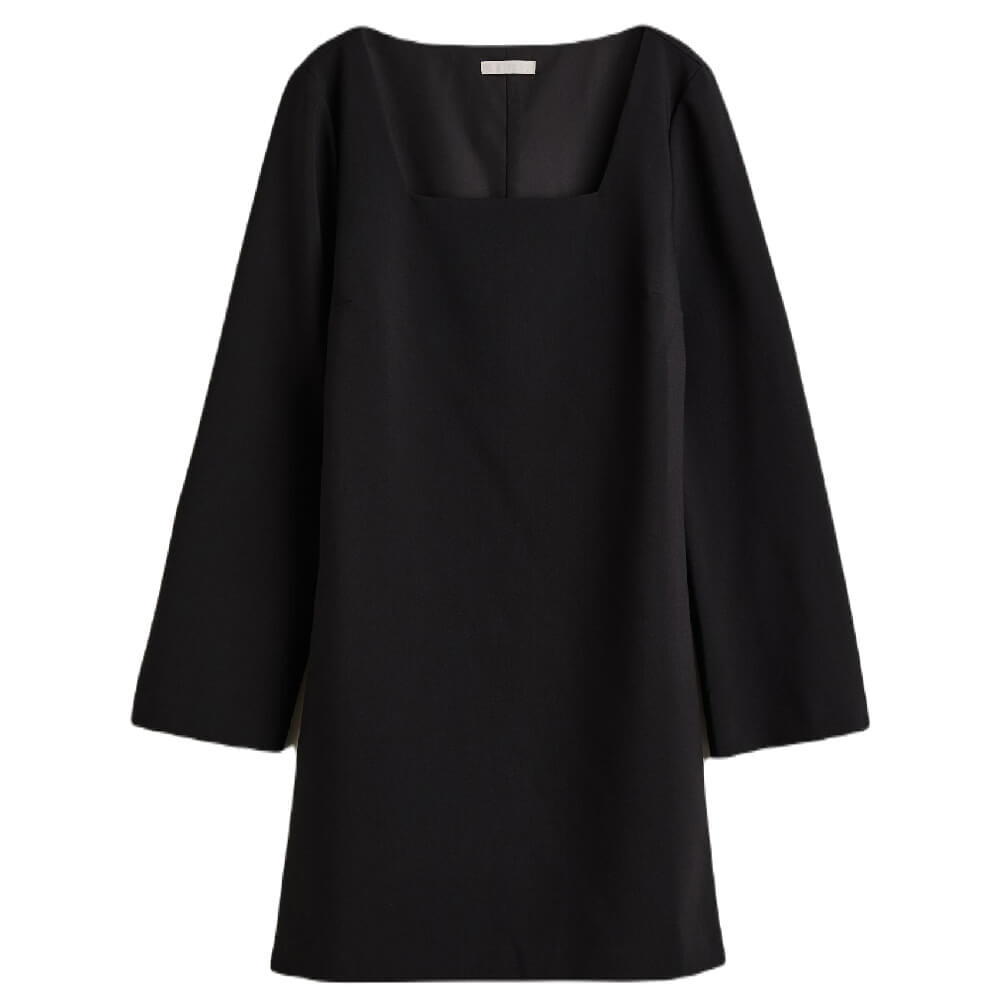 

Платье H&M Square-necked, черный