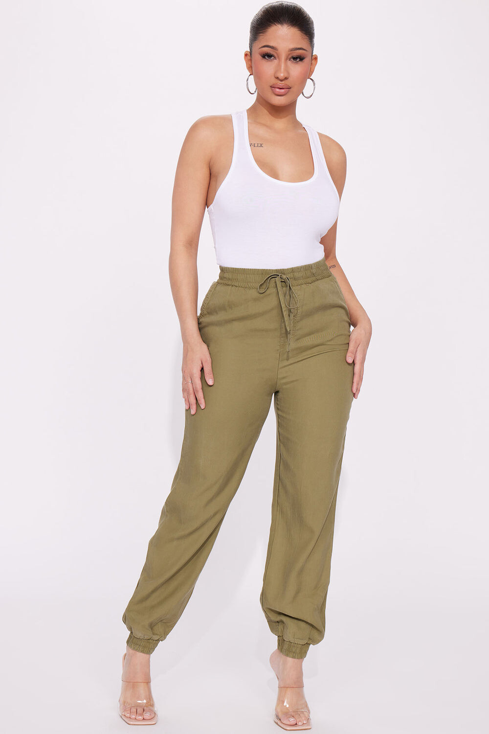 

Джоггеры Fashion Nova BP05575CL, оливковый