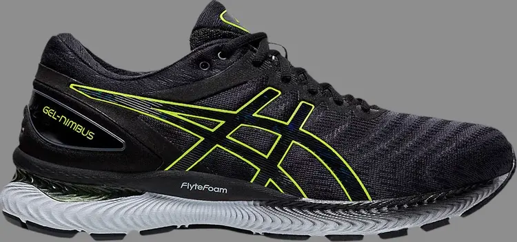 

Кроссовки gel nimbus 22 'grey lime zest' Asics, серый