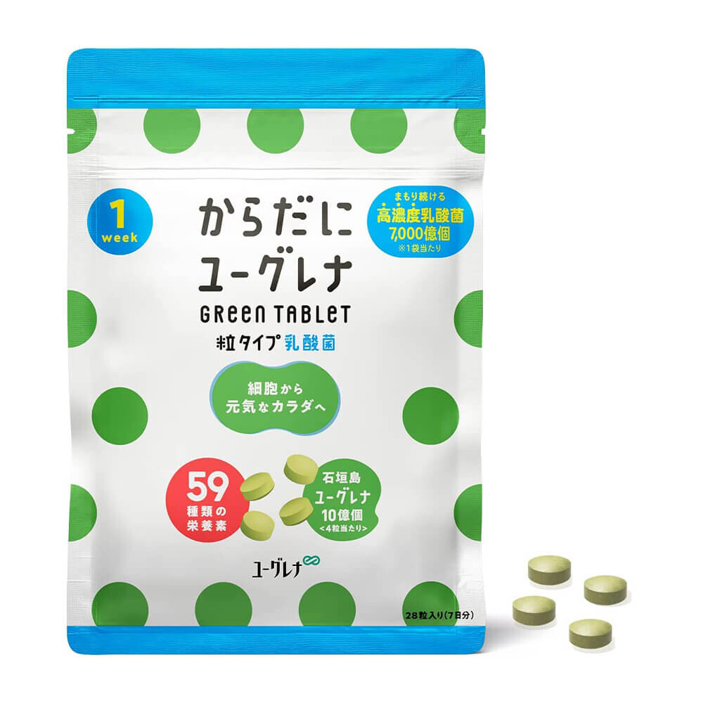 

Молочнокислые бактерии Body Euglena Green Tablet Lactic, 28 таблеток