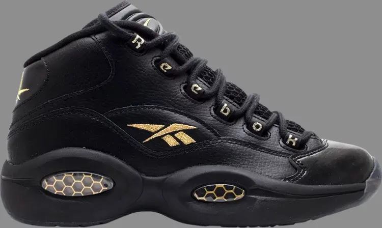 

Кроссовки question mid gs 'new years eve' Reebok, черный