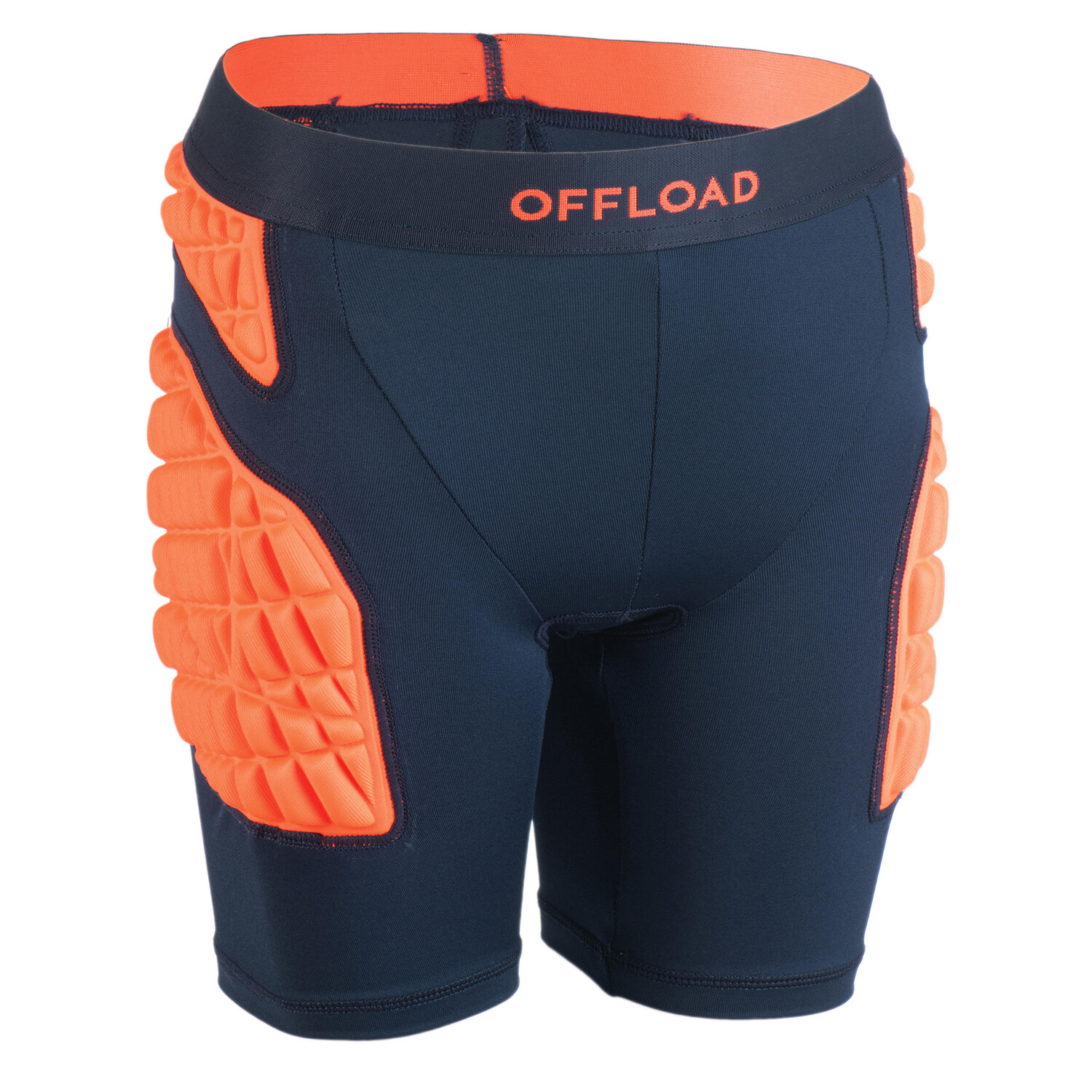 

Детские шорты Rugby Protector R500 оранжевый OFFLOAD, неоново-красный/темно-синий