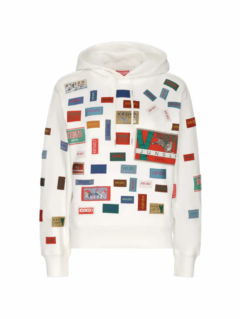 

Хлопковое худи Kenzo labels Kenzo