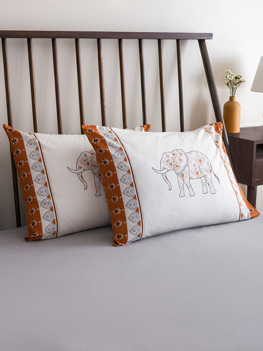

Хлопковая наволочка с рисунком слона, 2 шт., 50x70 см LCW Home