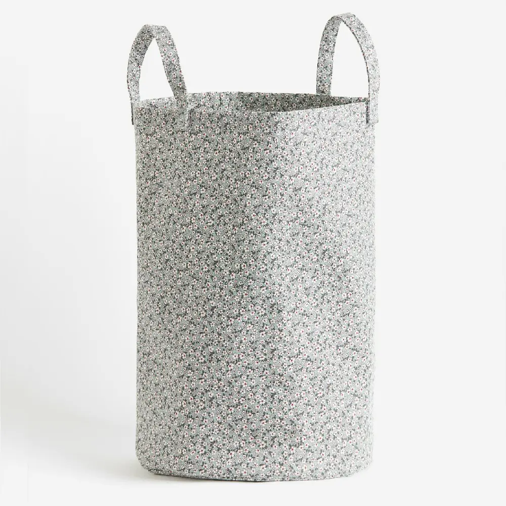 

Корзина для хранения H&M Home Printed Floral, светло-бирюзовый