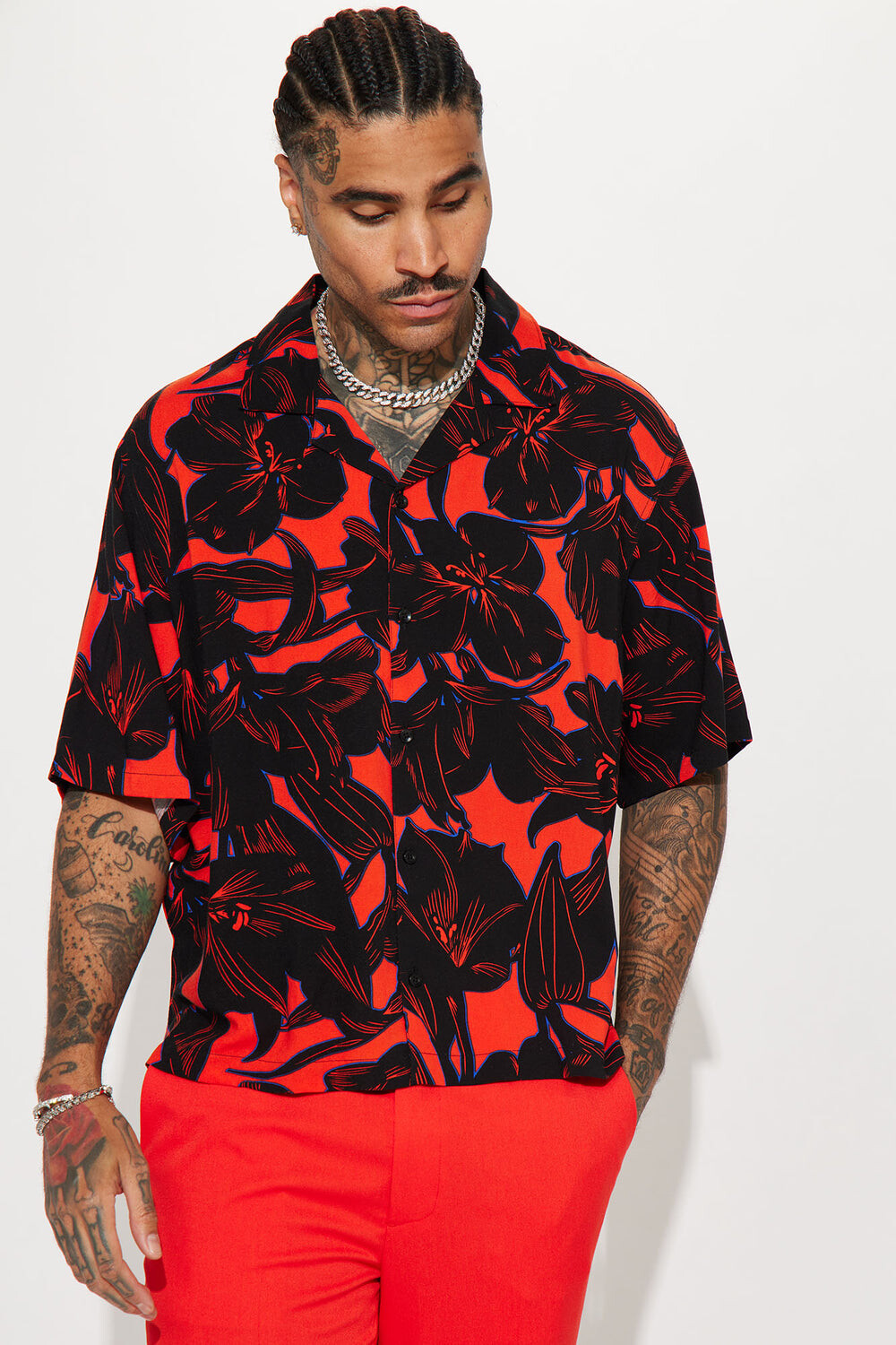 

Рубашка Fashion Nova CVS8865, красный