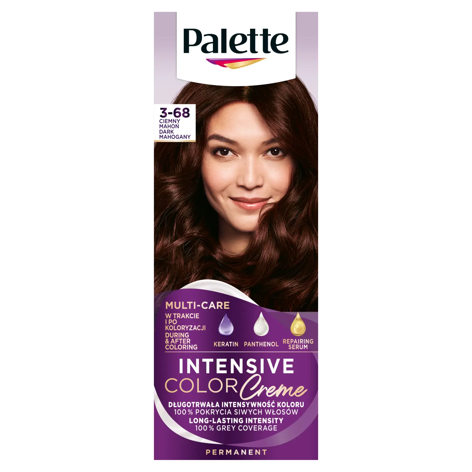 

Palette Intensive Color Creme крем-краска для волос 3-68 (r2) темный махагон, 1 упаковка