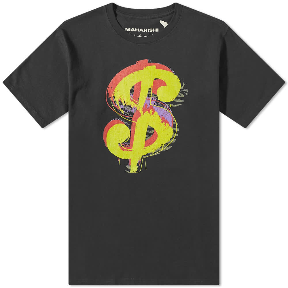 

Футболка Maharishi Maha Warhol Dollar Sign Tee, Серый