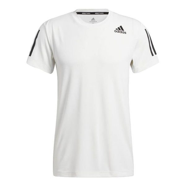 Футболка Adidas Casual Sports Training Running Short Sleeve White, Белый