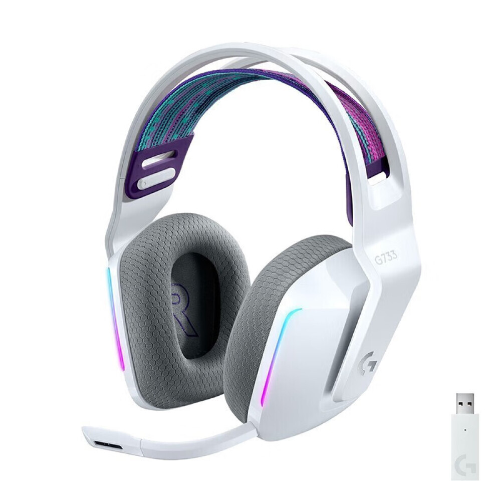 

Беспроводная игровая гарнитура Logitech Headset G733 RGB,, белый