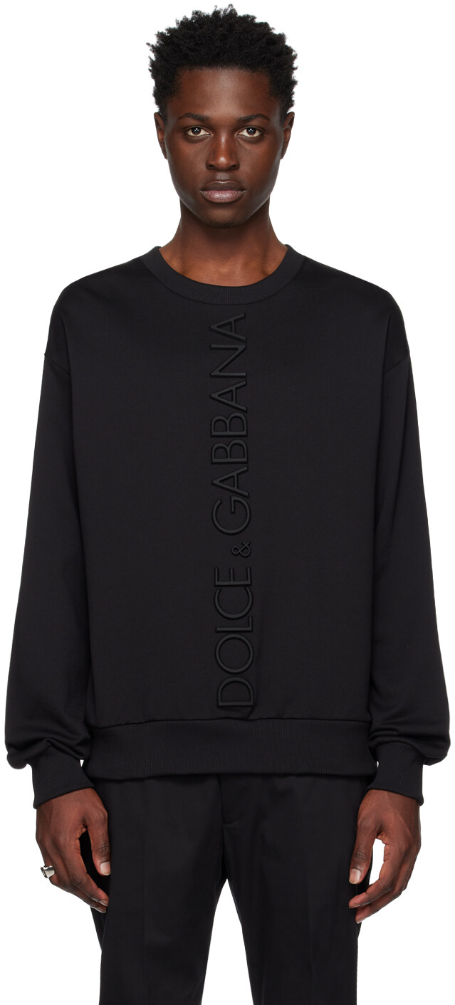 

Черный свитшот с круглым вырезом Dolce & Gabbana