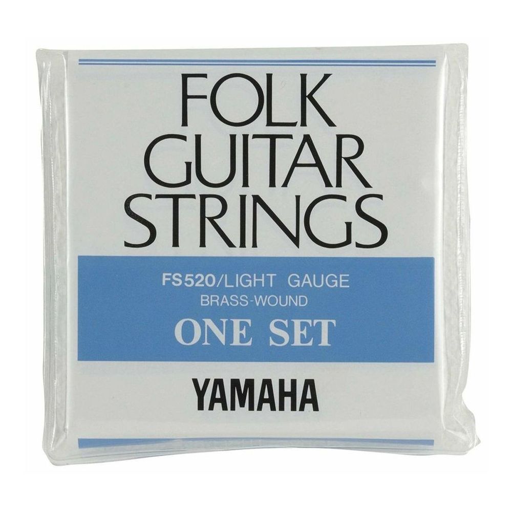Струны Yamaha FS520 Steel для гитары с латунной обмоткой (калибр 12-53)