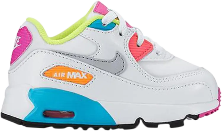 

Кроссовки Nike Air Max 90 LTR TD 'White Multi-Color', белый