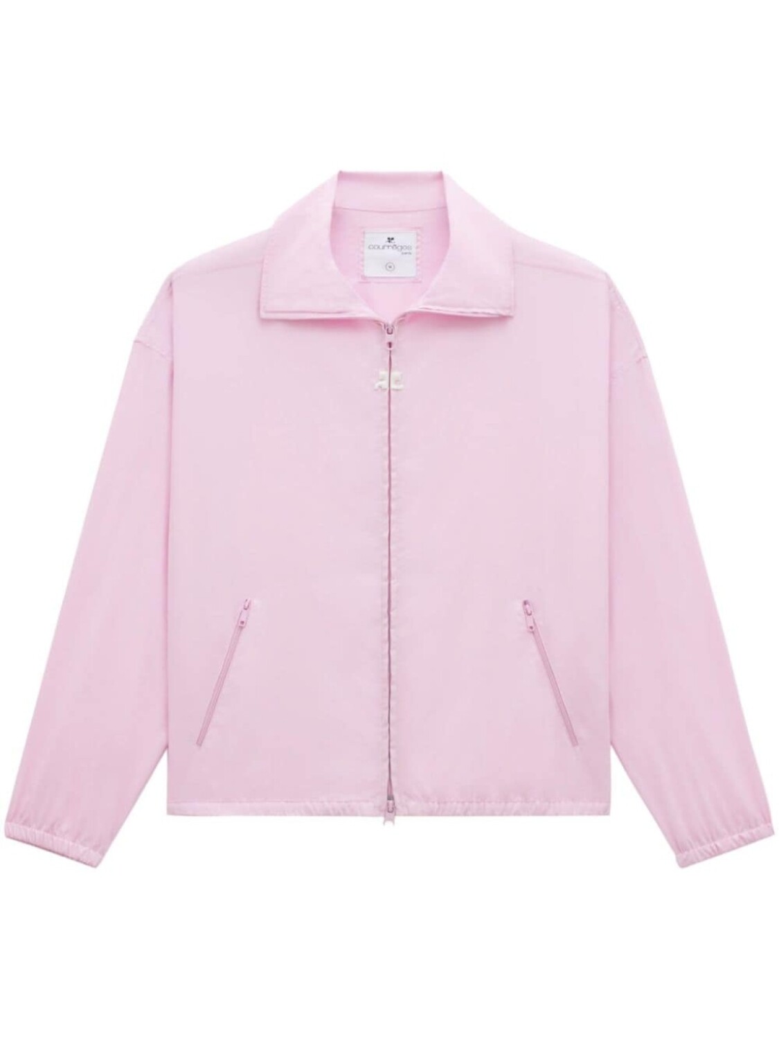 

Courrèges легкая куртка на молнии с логотипом, розовый