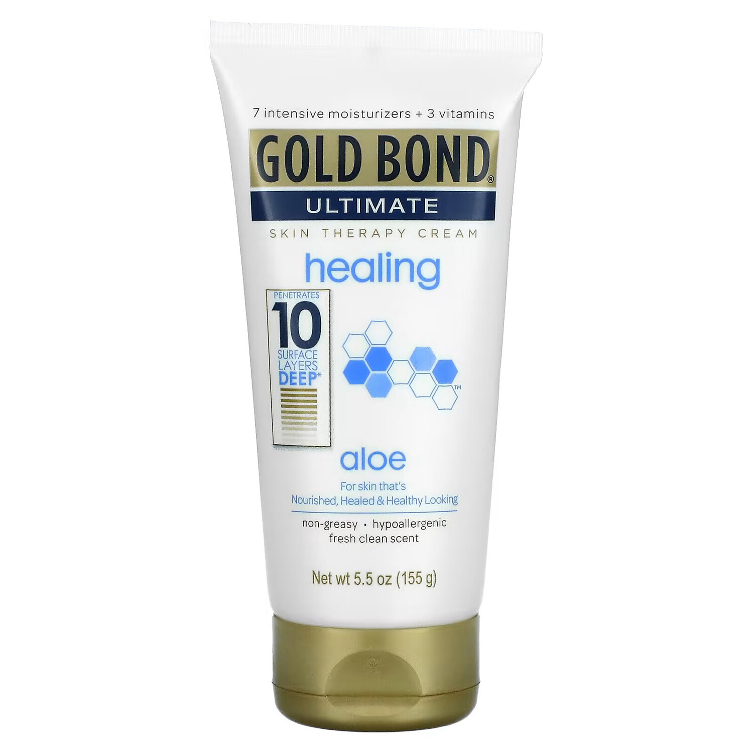 

Gold Bond, Ultimate, Skin Therapy Cream, лечебный крем, алоэ, 155 г (5,5 унции)