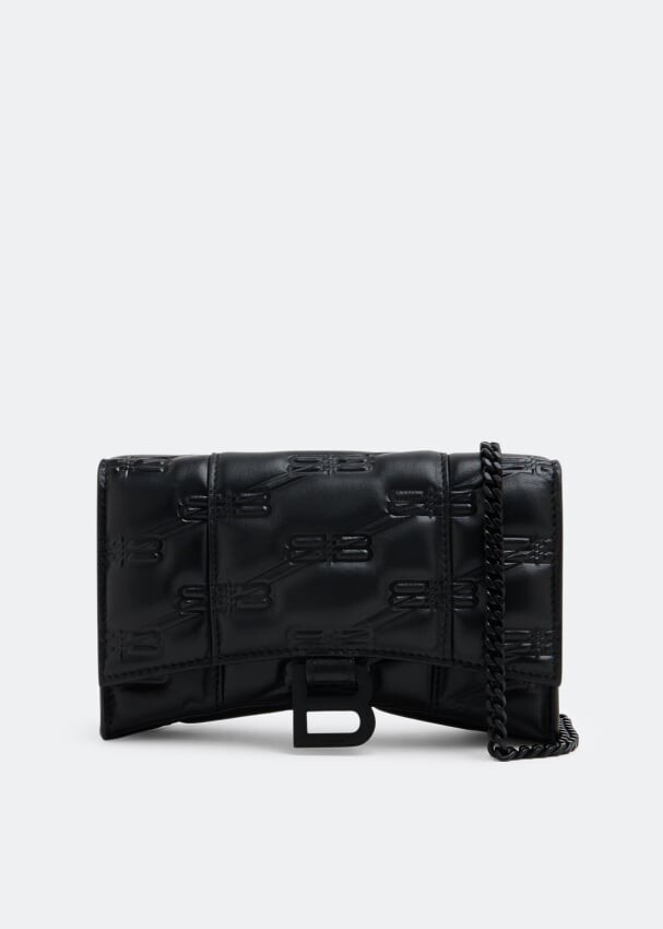 

Кошелек BALENCIAGA Hourglass chain wallet, черный