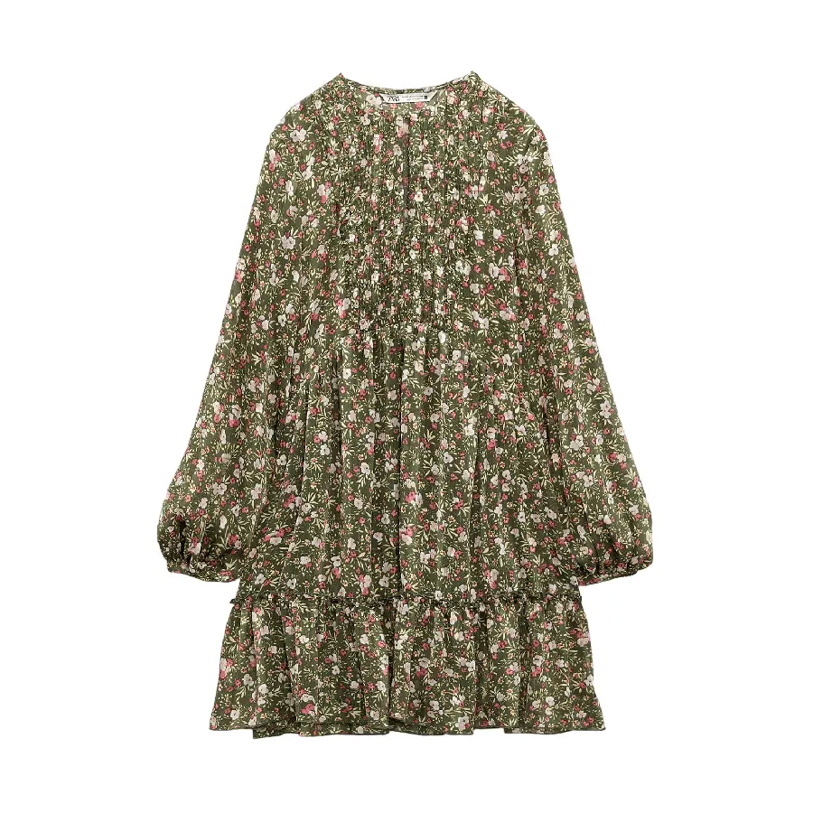 

Платье Zara Floral Print, мультиколор