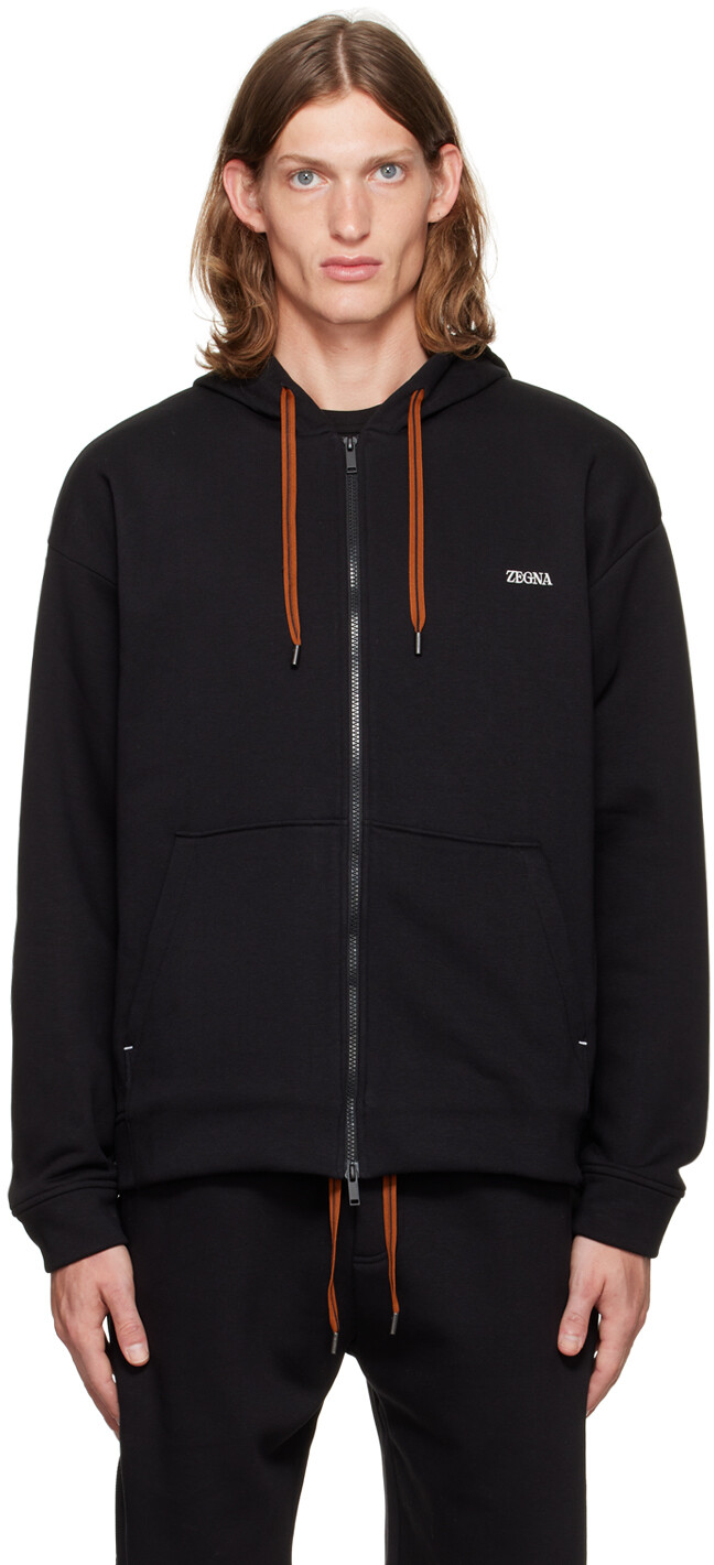 

Черный худи Essential ZEGNA